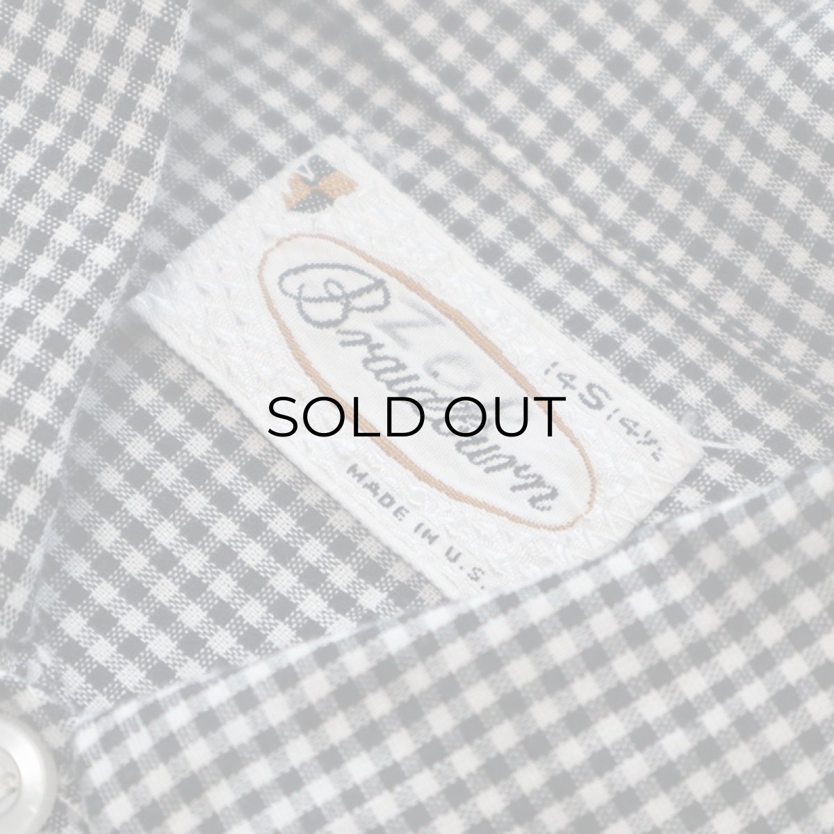 画像7: 60's Braidburn COTTON GINGHAM CHECK BOX SHIRT (7)