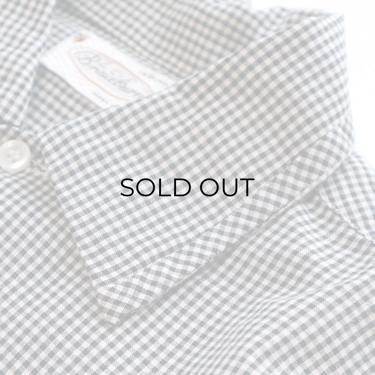 画像5: 60's Braidburn COTTON GINGHAM CHECK BOX SHIRT (5)