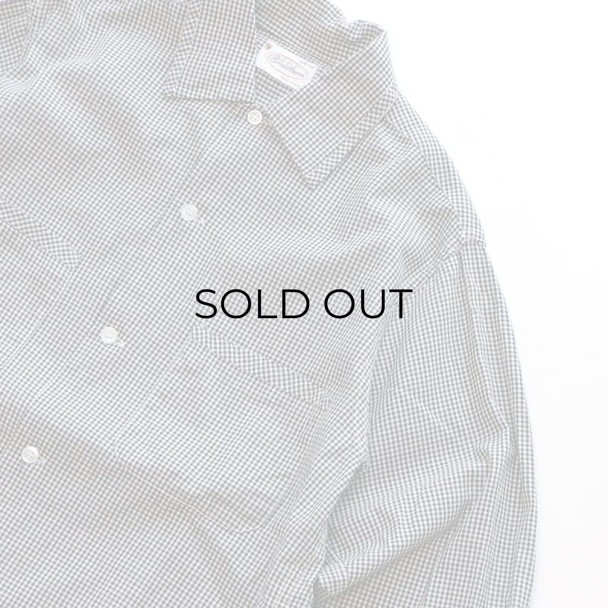 画像3: 60's Braidburn COTTON GINGHAM CHECK BOX SHIRT (3)