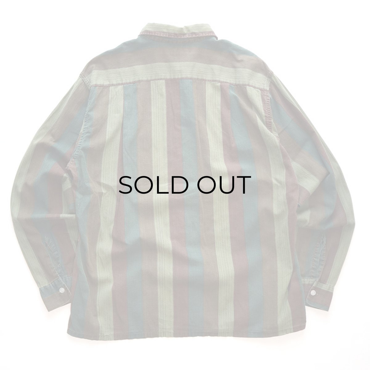 画像2: 60's Truval COTTON STRIPE B/D BOX SHIRT (2)