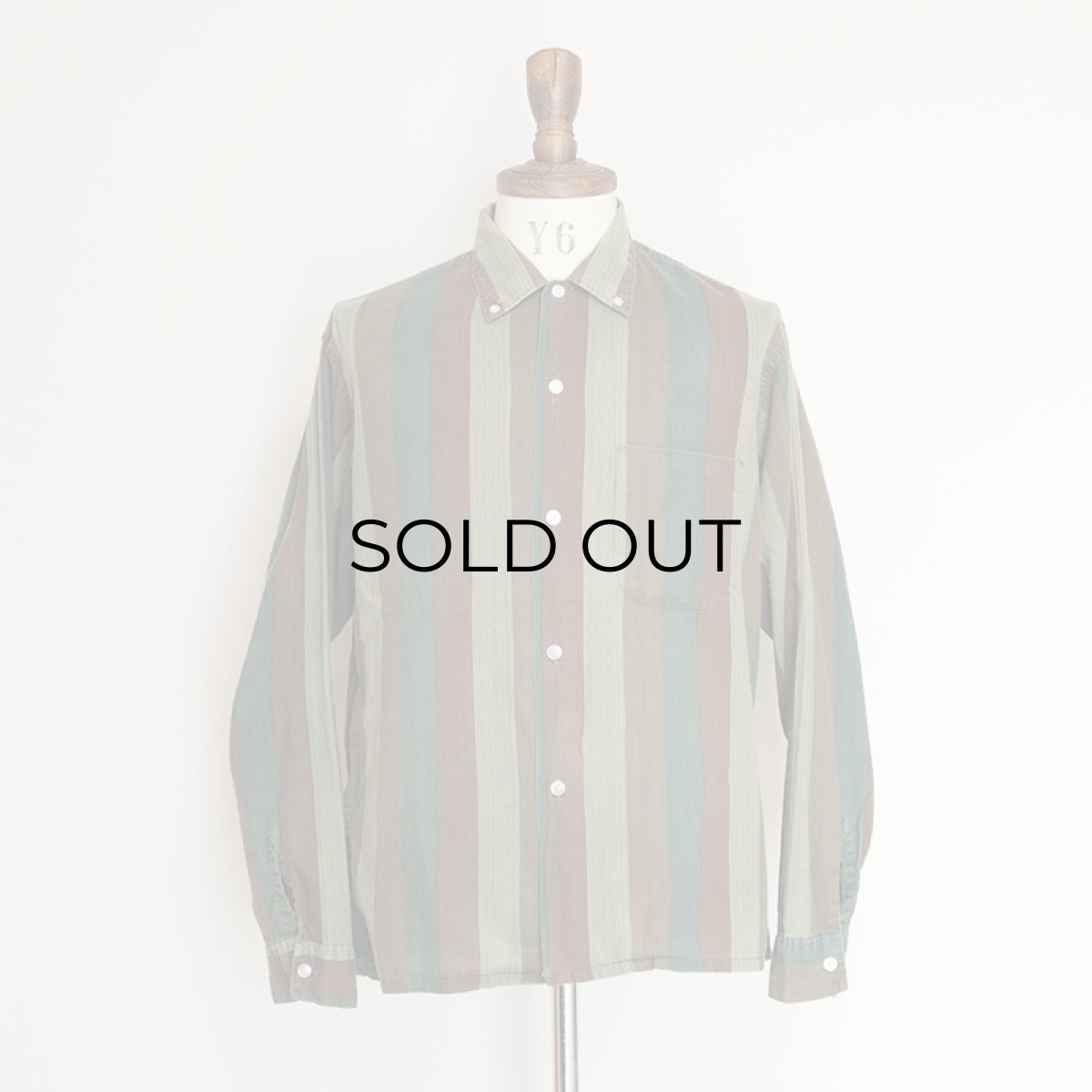 画像8: 60's Truval COTTON STRIPE B/D BOX SHIRT (8)