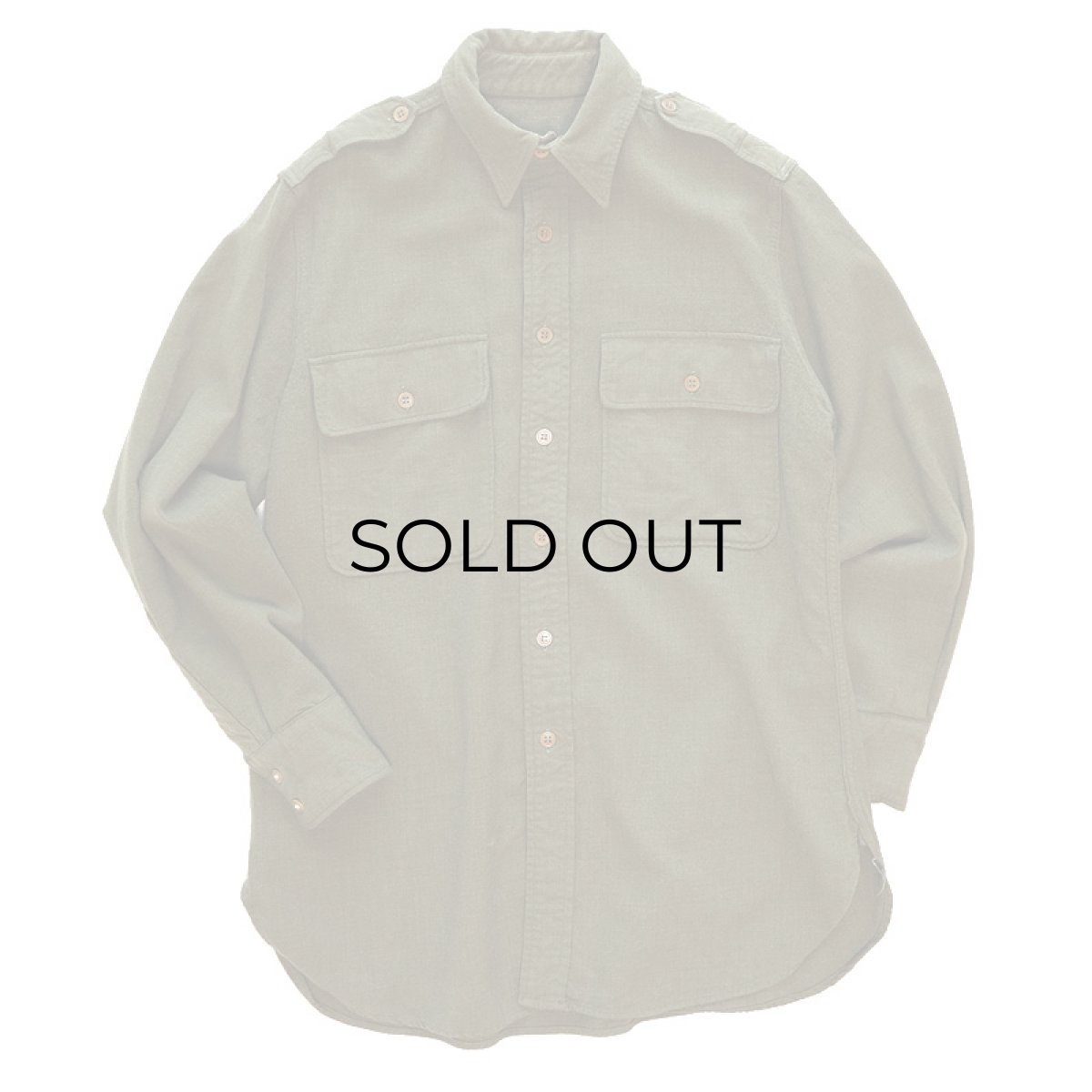 画像1: 30's-40's US ARMY WOOL OFFICER SHIRT "CHIN STRAP" (1)