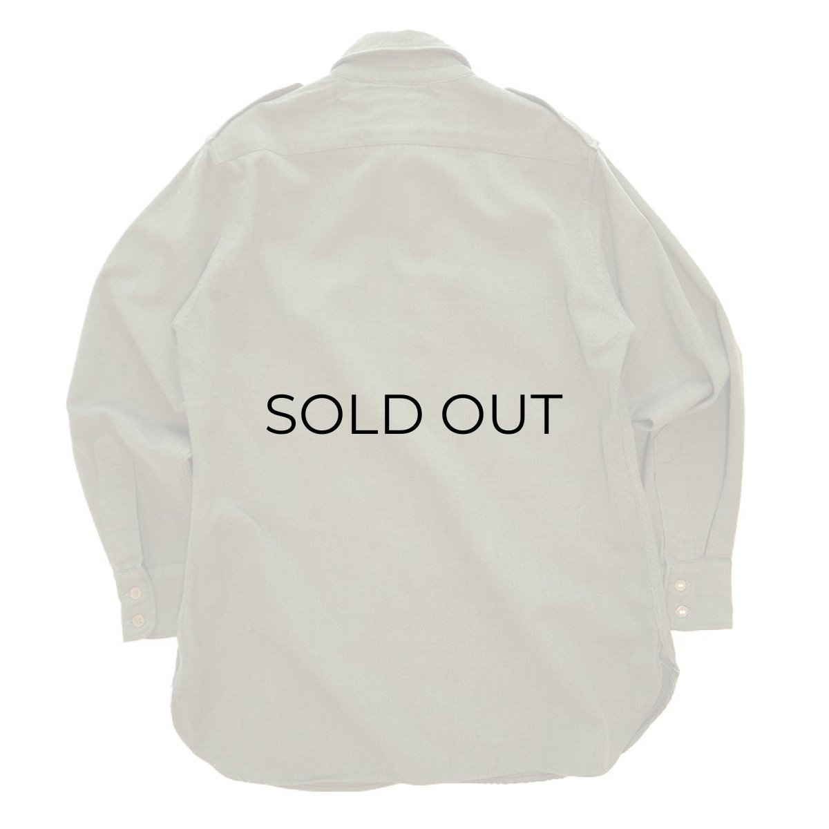 画像2: 30's-40's US ARMY WOOL OFFICER SHIRT "CHIN STRAP" (2)