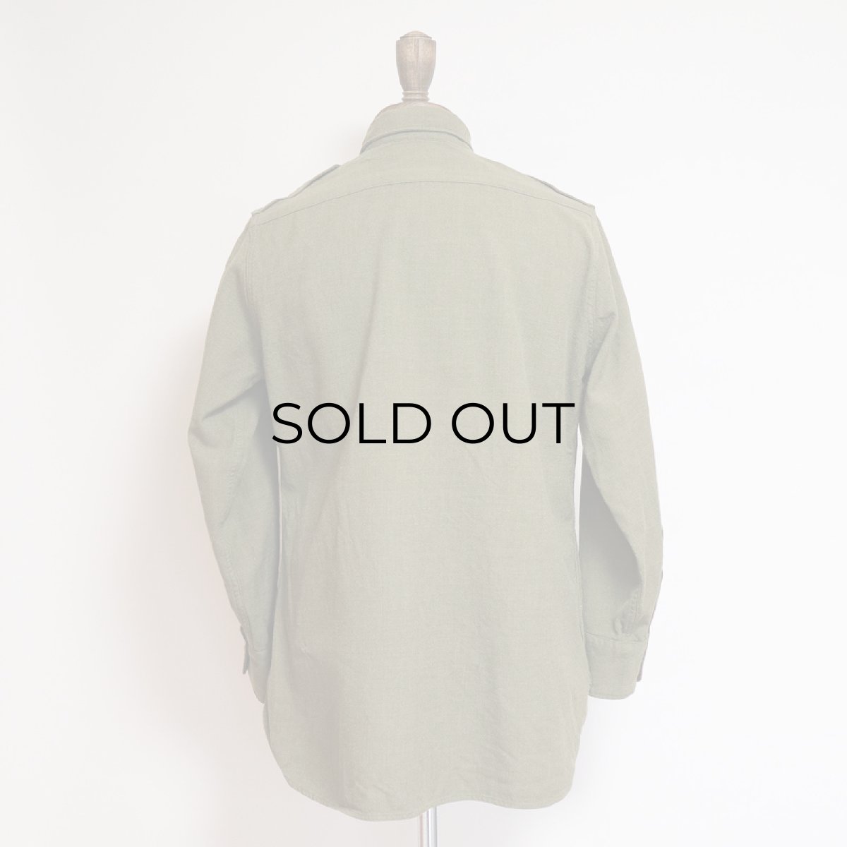 画像11: 30's-40's US ARMY WOOL OFFICER SHIRT "CHIN STRAP" (11)