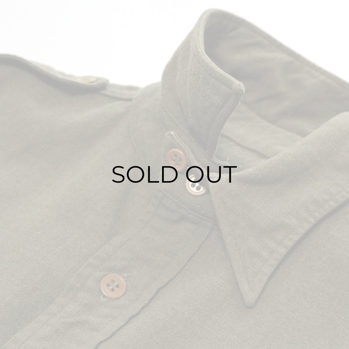 画像4: 30's-40's US ARMY WOOL OFFICER SHIRT "CHIN STRAP" (4)