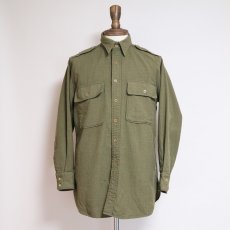 画像9: 30's-40's US ARMY WOOL OFFICER SHIRT "CHIN STRAP" (9)