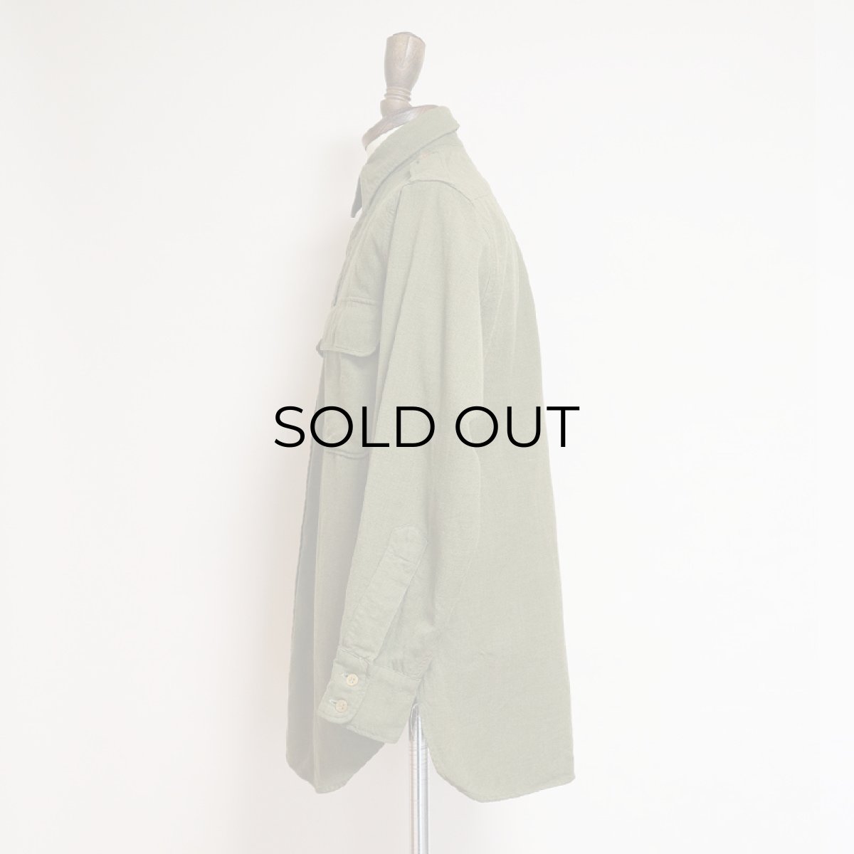 画像10: 30's-40's US ARMY WOOL OFFICER SHIRT "CHIN STRAP" (10)