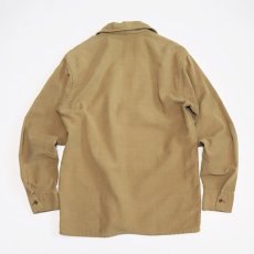 画像2: 50's Sportswear COTTON MOLESKIN LACE-UP PULLOVER BOX SHIRT (2)