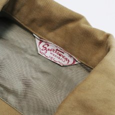 画像6: 50's Sportswear COTTON MOLESKIN LACE-UP PULLOVER BOX SHIRT (6)