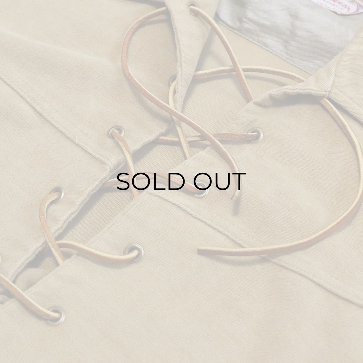 画像5: 50's Sportswear COTTON MOLESKIN LACE-UP PULLOVER BOX SHIRT (5)