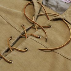 画像5: 50's Sportswear COTTON MOLESKIN LACE-UP PULLOVER BOX SHIRT (5)