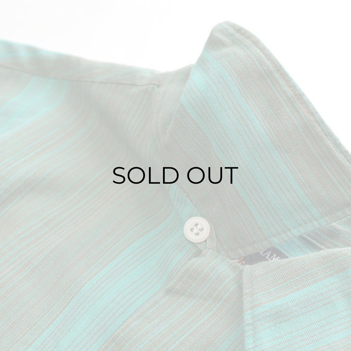 画像5: 〜70's SIR WILLIAM COTTON STRIPE OPEN COLLAR SHIRT (5)