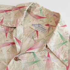 画像4: 〜50's Beau Brummel COTTON ALL OVER PATTERN BOX SHIRT (4)