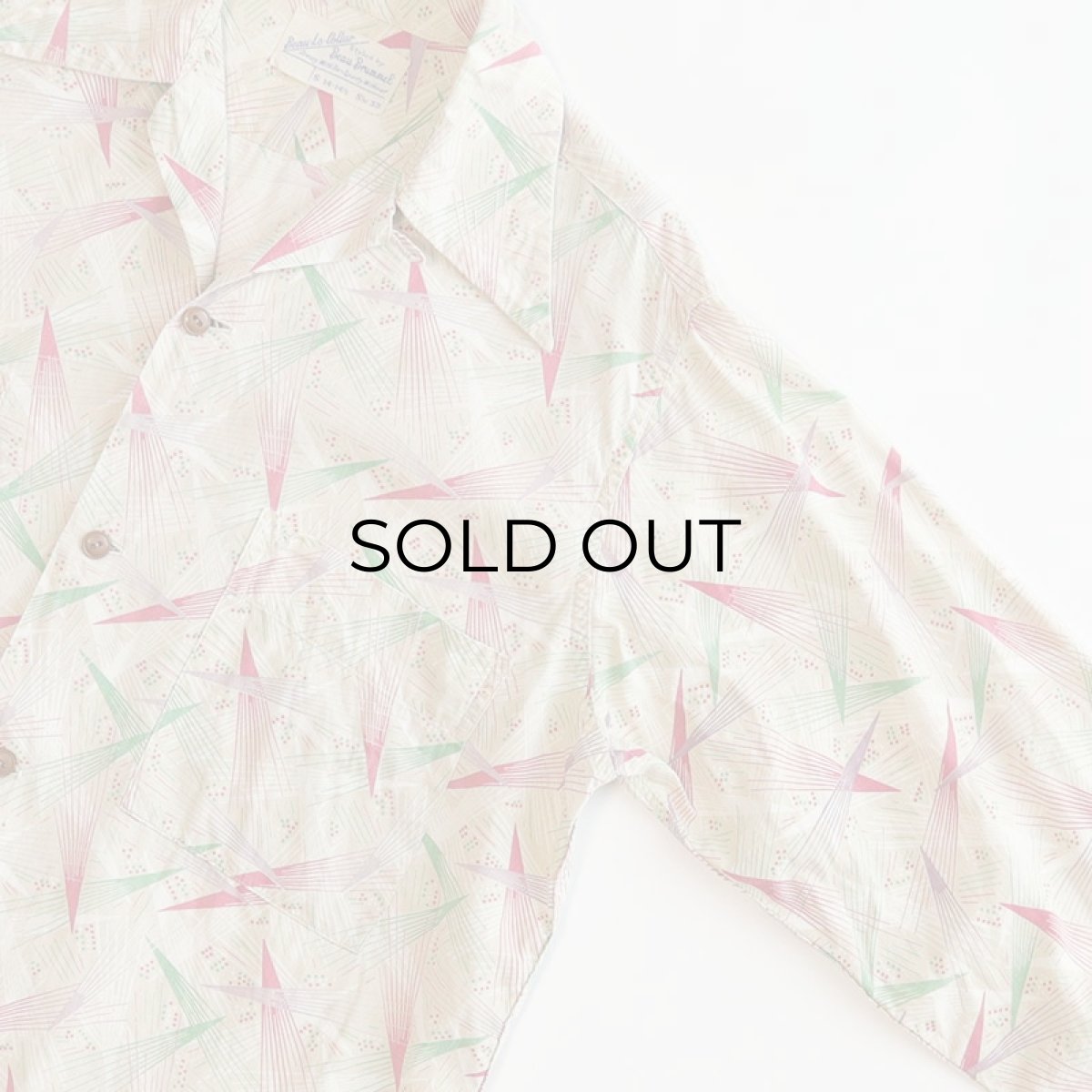 画像3: 〜50's Beau Brummel COTTON ALL OVER PATTERN BOX SHIRT (3)