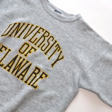 画像3: 80's UNKNOWN BRAND PRINT CREW NECK SWEAT "UNIVERSITY OF DELAWARE" (3)