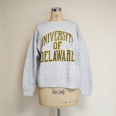 画像9: 80's UNKNOWN BRAND PRINT CREW NECK SWEAT "UNIVERSITY OF DELAWARE" (9)