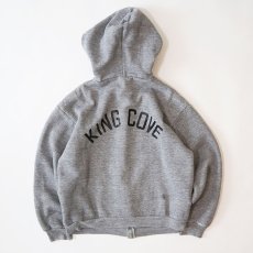 画像1: 70's-80's Sportswear BACK PRINT SWEAT THERMAL LINING ZIP PARKA "KING COVE" (1)