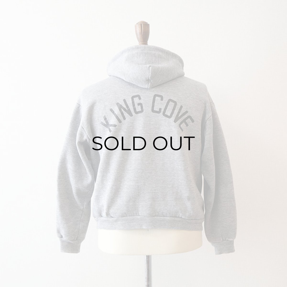 画像13: 70's-80's Sportswear BACK PRINT SWEAT THERMAL LINING ZIP PARKA "KING COVE" (13)