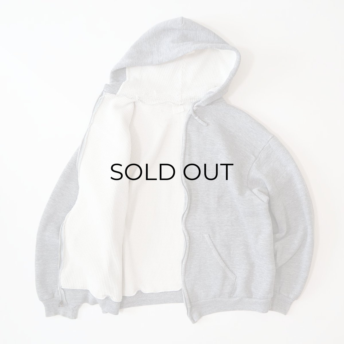 画像3: 70's-80's Sportswear BACK PRINT SWEAT THERMAL LINING ZIP PARKA "KING COVE" (3)