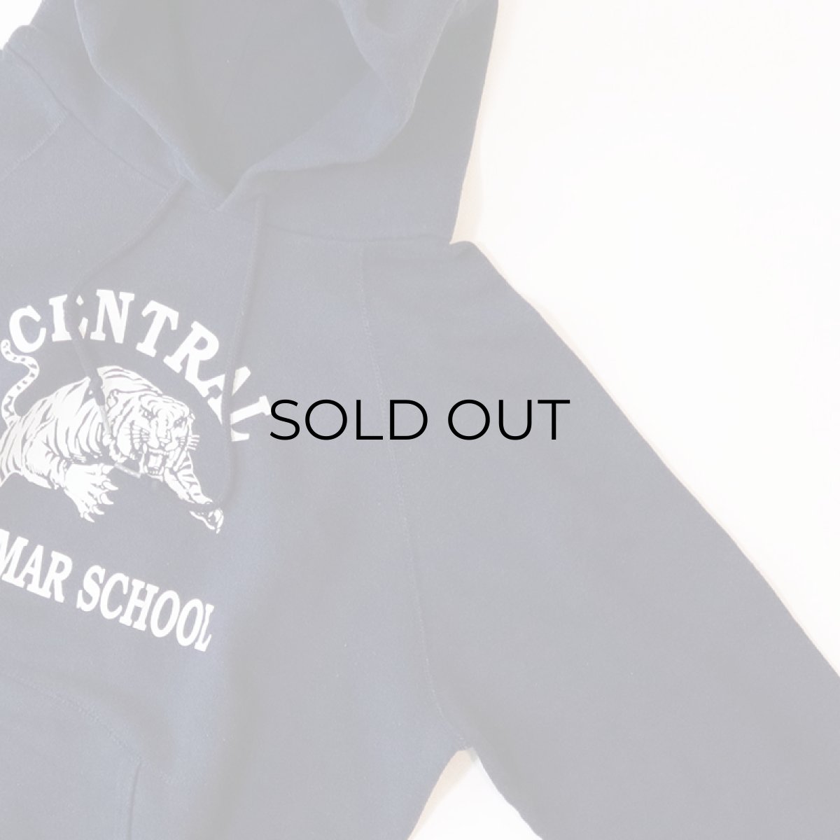 画像3: 80's BASSETT WALKER PRINT SWEAT PULLOVER PARKA "CENTRAL GRAMMAR SCHOOL" (3)