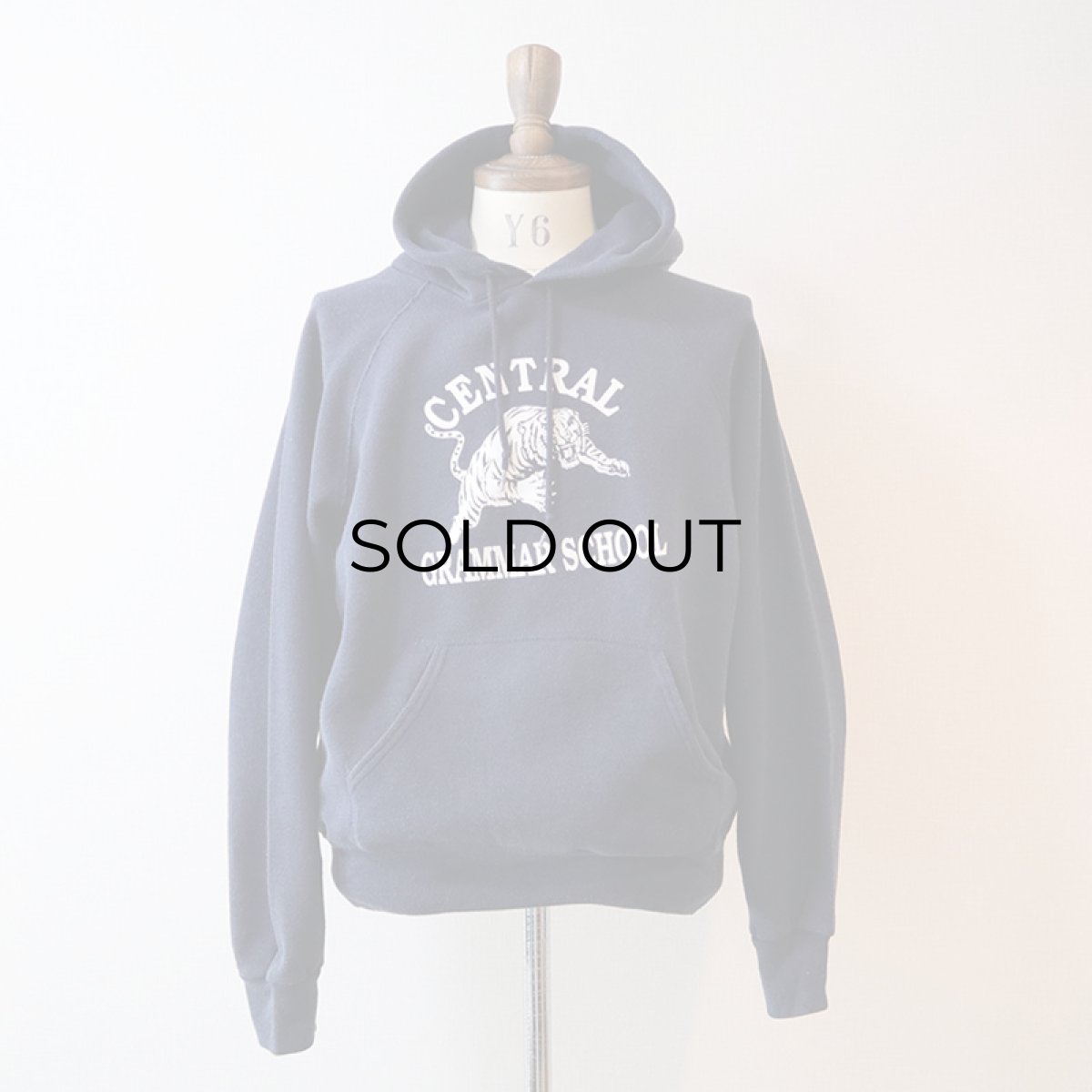 画像8: 80's BASSETT WALKER PRINT SWEAT PULLOVER PARKA "CENTRAL GRAMMAR SCHOOL" (8)