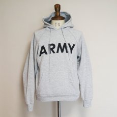 画像8: 90's SOFFE PRINT SWEAT PULLOVER PARKA "ARMY" (8)