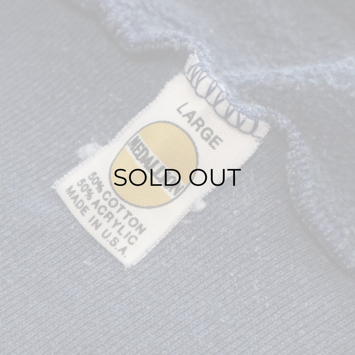 画像5: 〜80's MEDALLION PRINT SWEAT PULLOVER PARKA "NAVY" (5)