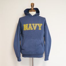 画像8: 〜80's MEDALLION PRINT SWEAT PULLOVER PARKA "NAVY" (8)