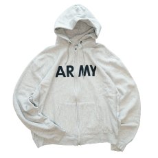 画像1: 80's US ARMY REVERSE WEAVE style PRINT SWEAT ZIP PARKA "Champion PRODUCTS INC." (1)