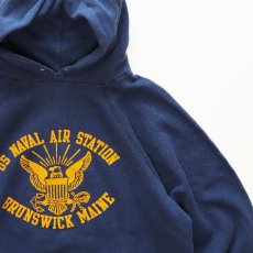 画像3: 80's ARTEX PRINT SWEAT PULLOVER PARKA "US NAVAL AIR STATION" (3)