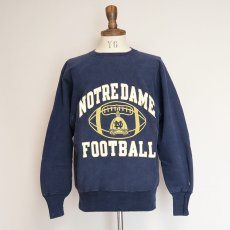 画像7: 90's Champion REVERSE WEAVE PRINT CREW NECK SWEAT "NOTREDAME FOOTBALL" (7)