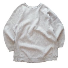 画像2: 80's BASSETT WALKER REVERSE WEAVE style PRINT CREW NECK SWEAT "WSU" (2)