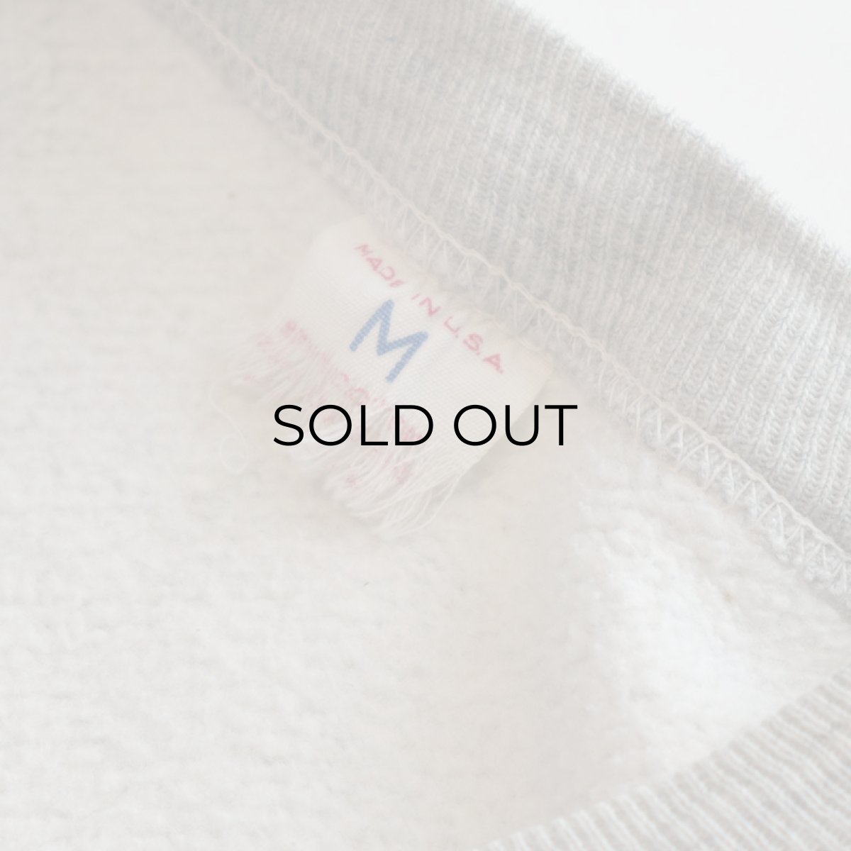 画像4: 60's RUSSELL COTTON PRINT FRONT V CREW NECK SWEAT "LOUISIANA TECK" (4)