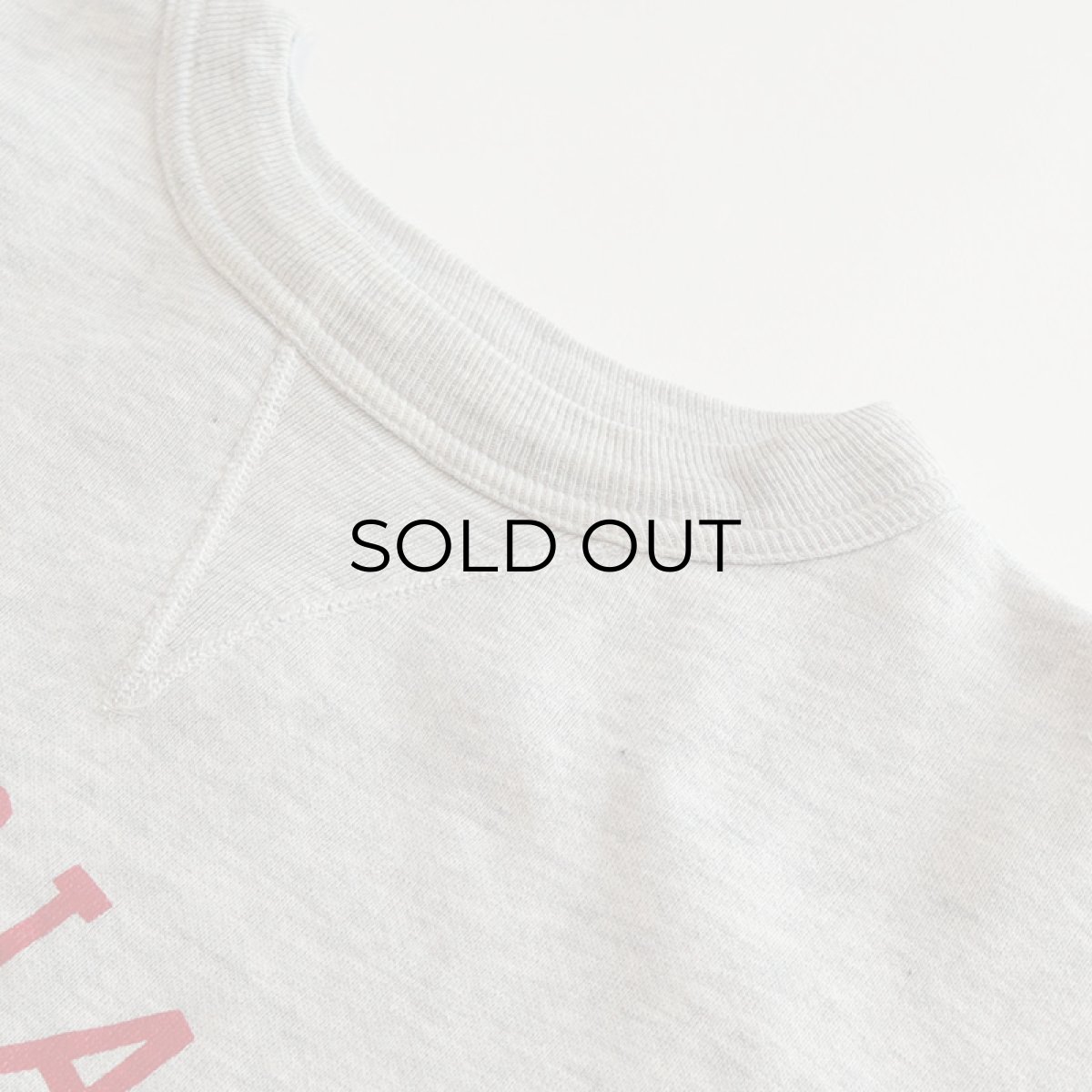 画像7: 60's RUSSELL COTTON PRINT FRONT V CREW NECK SWEAT "LOUISIANA TECK" (7)