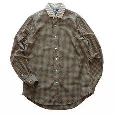 画像1: Polo by Ralph Lauren COTTON CHECK STRIPE ROUND COLLAR CLERIC SHIRT (1)