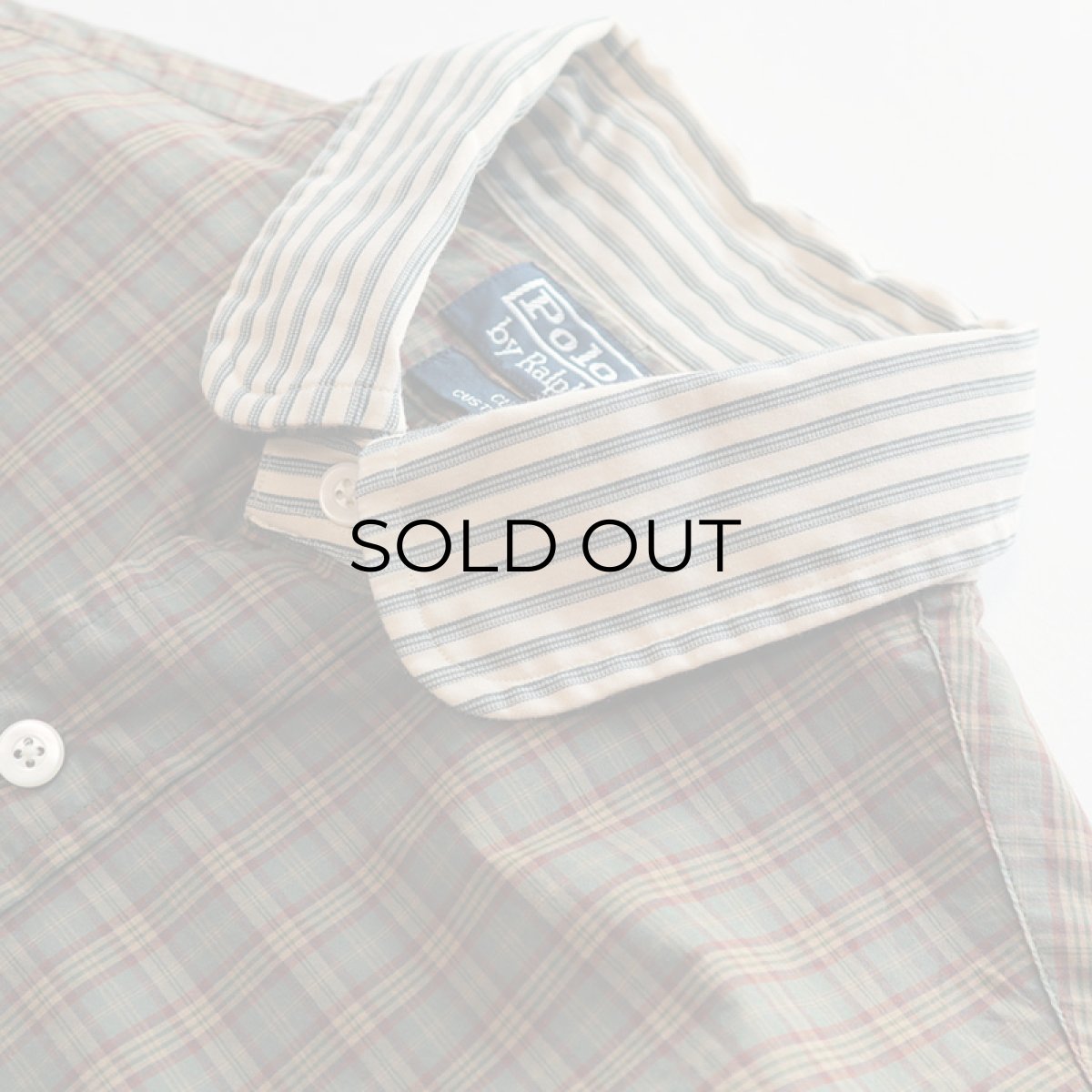 画像5: Polo by Ralph Lauren COTTON CHECK STRIPE ROUND COLLAR CLERIC SHIRT (5)