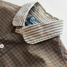 画像5: Polo by Ralph Lauren COTTON CHECK STRIPE ROUND COLLAR CLERIC SHIRT (5)