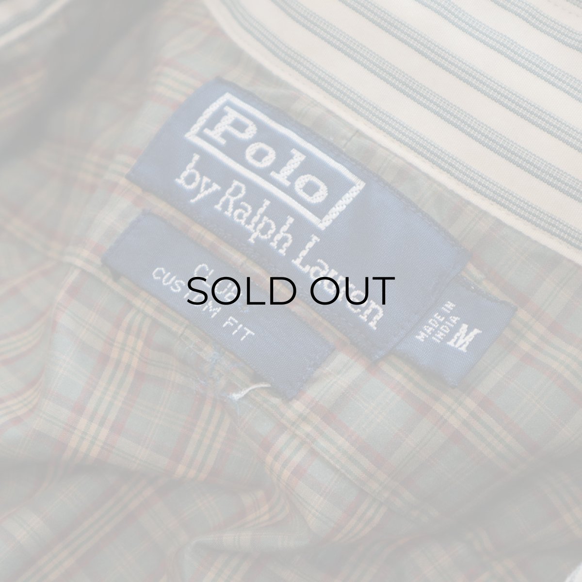 画像7: Polo by Ralph Lauren COTTON CHECK STRIPE ROUND COLLAR CLERIC SHIRT (7)