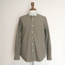 画像8: Polo by Ralph Lauren COTTON CHECK STRIPE ROUND COLLAR CLERIC SHIRT (8)