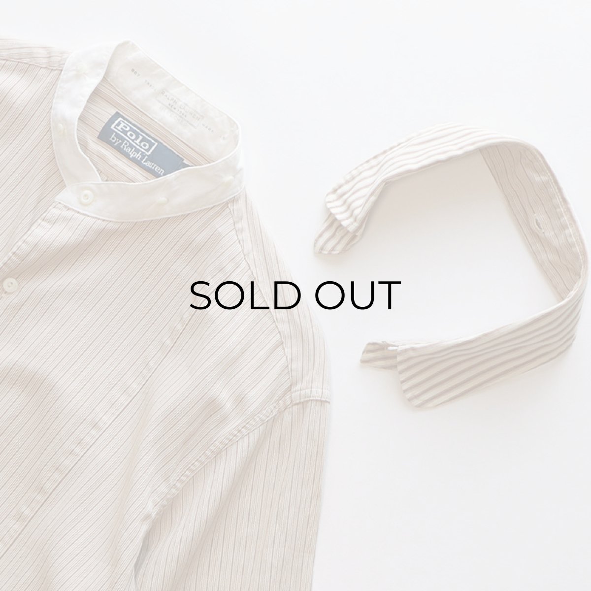 画像5: Polo by Ralph Lauren COTTON STRIPE DETACHABLE COLLAR TUXEDO SHIRT (5)