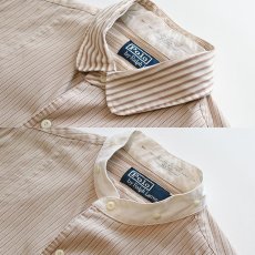 画像6: Polo by Ralph Lauren COTTON STRIPE DETACHABLE COLLAR TUXEDO SHIRT (6)