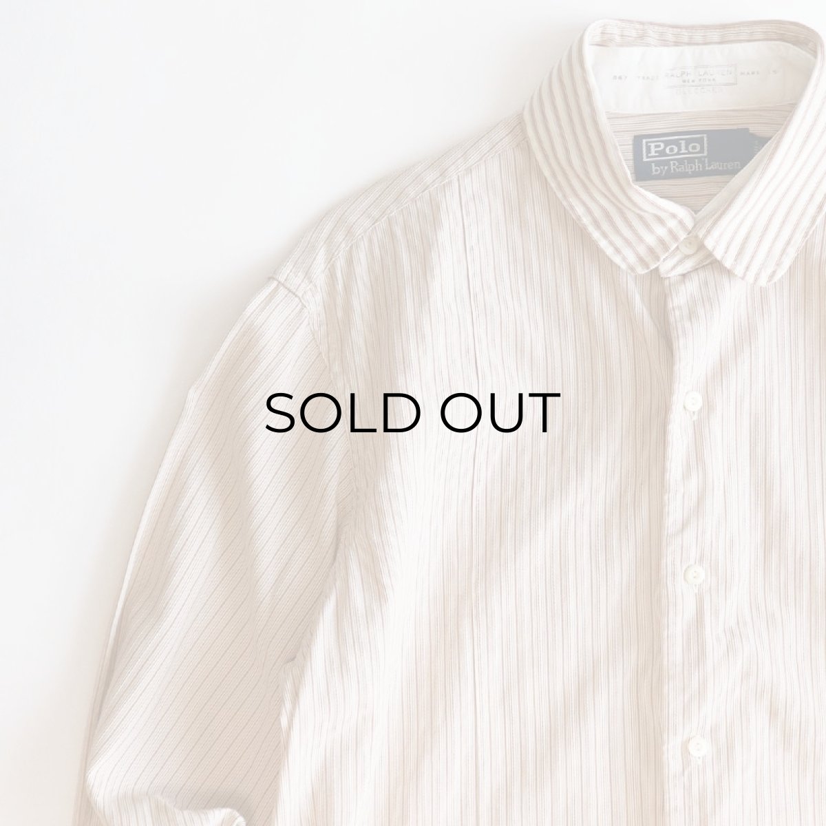 画像3: Polo by Ralph Lauren COTTON STRIPE DETACHABLE COLLAR TUXEDO SHIRT (3)