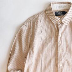 画像3: Polo by Ralph Lauren COTTON STRIPE DETACHABLE COLLAR TUXEDO SHIRT (3)