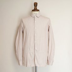 画像7: Polo by Ralph Lauren COTTON STRIPE DETACHABLE COLLAR TUXEDO SHIRT (7)