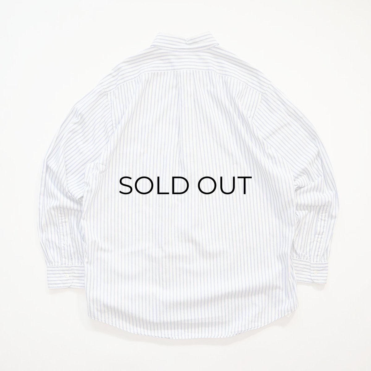 画像2: 〜90's LANDS' END COTTON STRIPE B/D SHIRT "MADE IN USA" (2)