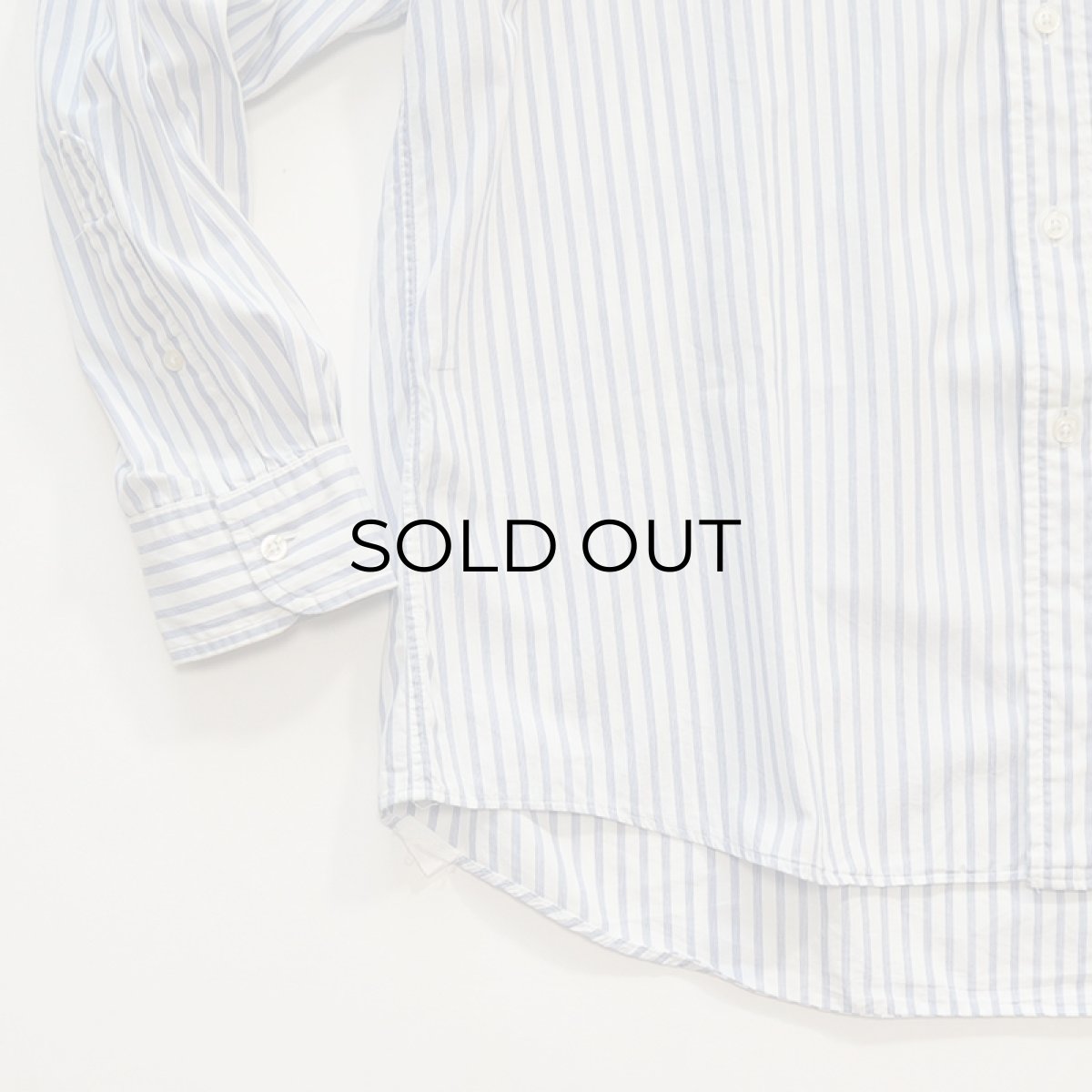 画像4: 〜90's LANDS' END COTTON STRIPE B/D SHIRT "MADE IN USA" (4)