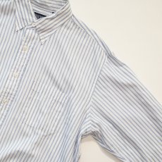 画像3: 〜90's LANDS' END COTTON STRIPE B/D SHIRT "MADE IN USA" (3)