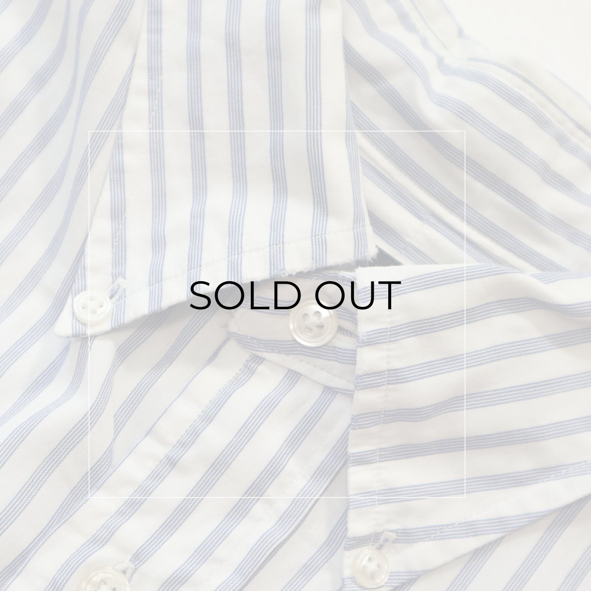 画像9: 〜90's LANDS' END COTTON STRIPE B/D SHIRT "MADE IN USA" (9)