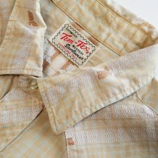 画像5: 60's Tem-Tex COTTON CHECK BOOTS PATTERN WESTERN SHIRT (5)