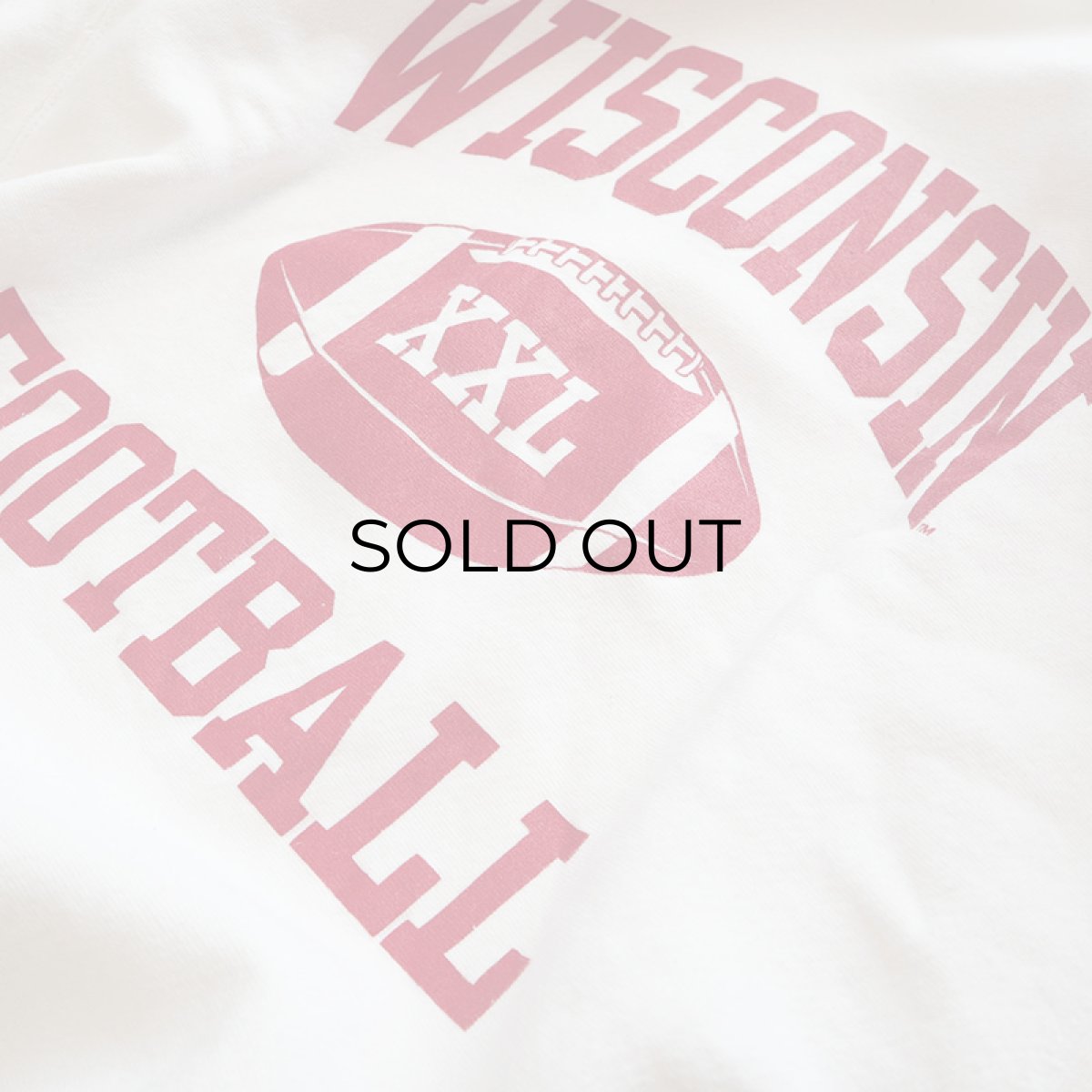 画像3: 90's SANTEE REVERSE WEAVE style PRINT CREW NECK SWEAT "WISCONSIN FOOTBALL" (3)